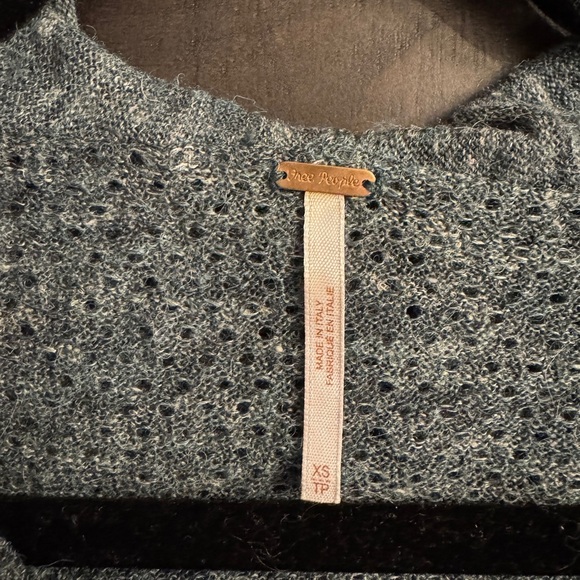 Free People Pullover Sweater Dress - Dark Teal, Cozy & Chic - Alpaca - Size XS - Picture 3 of 5